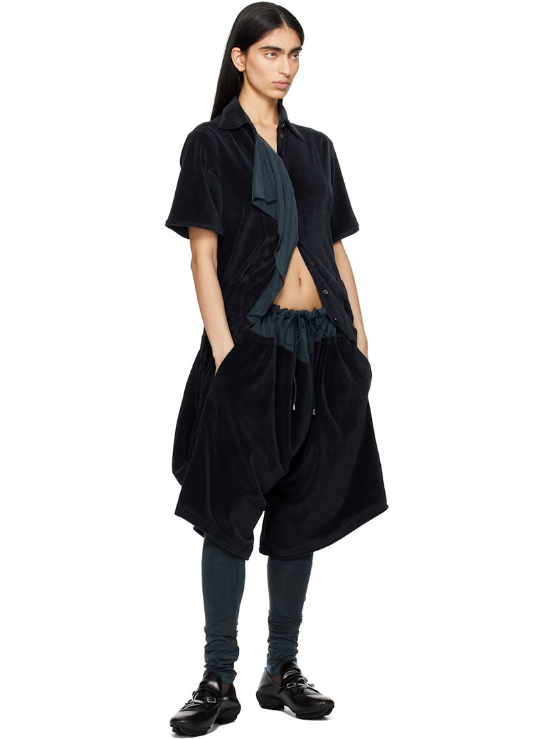 Kiko Kostadinov Navy Quasar Jersey Minidress outlook