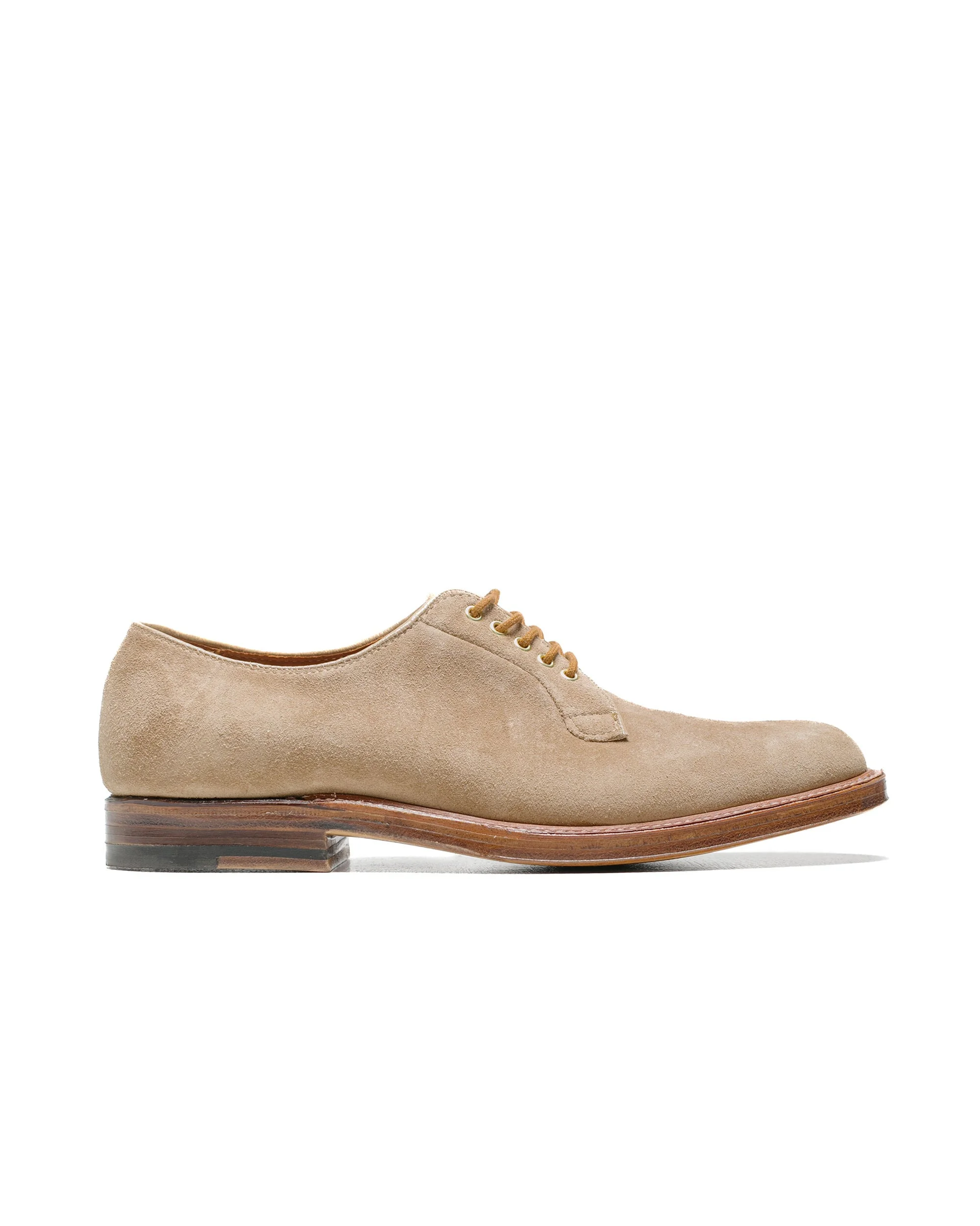 Plain Toe Blucher Tan Suede G2401 - 1