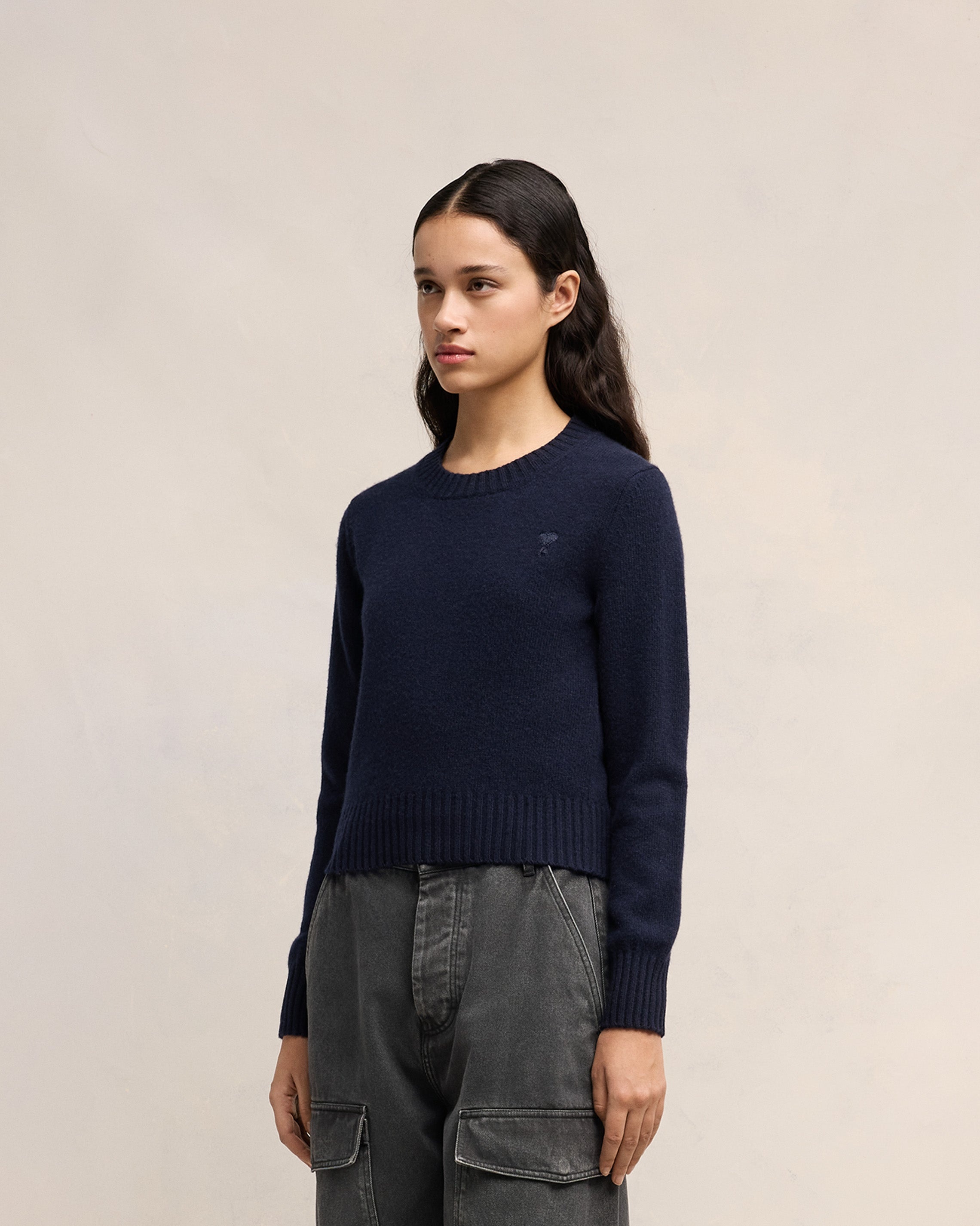 CASHMERE AMI DE COEUR CREW NECK SWEATER - 6