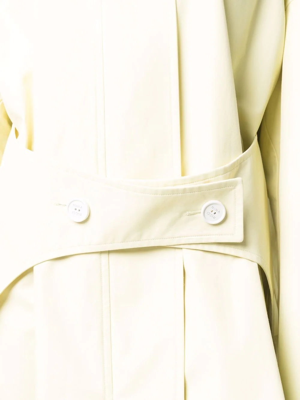 button-fastening single-breasted coat - 5