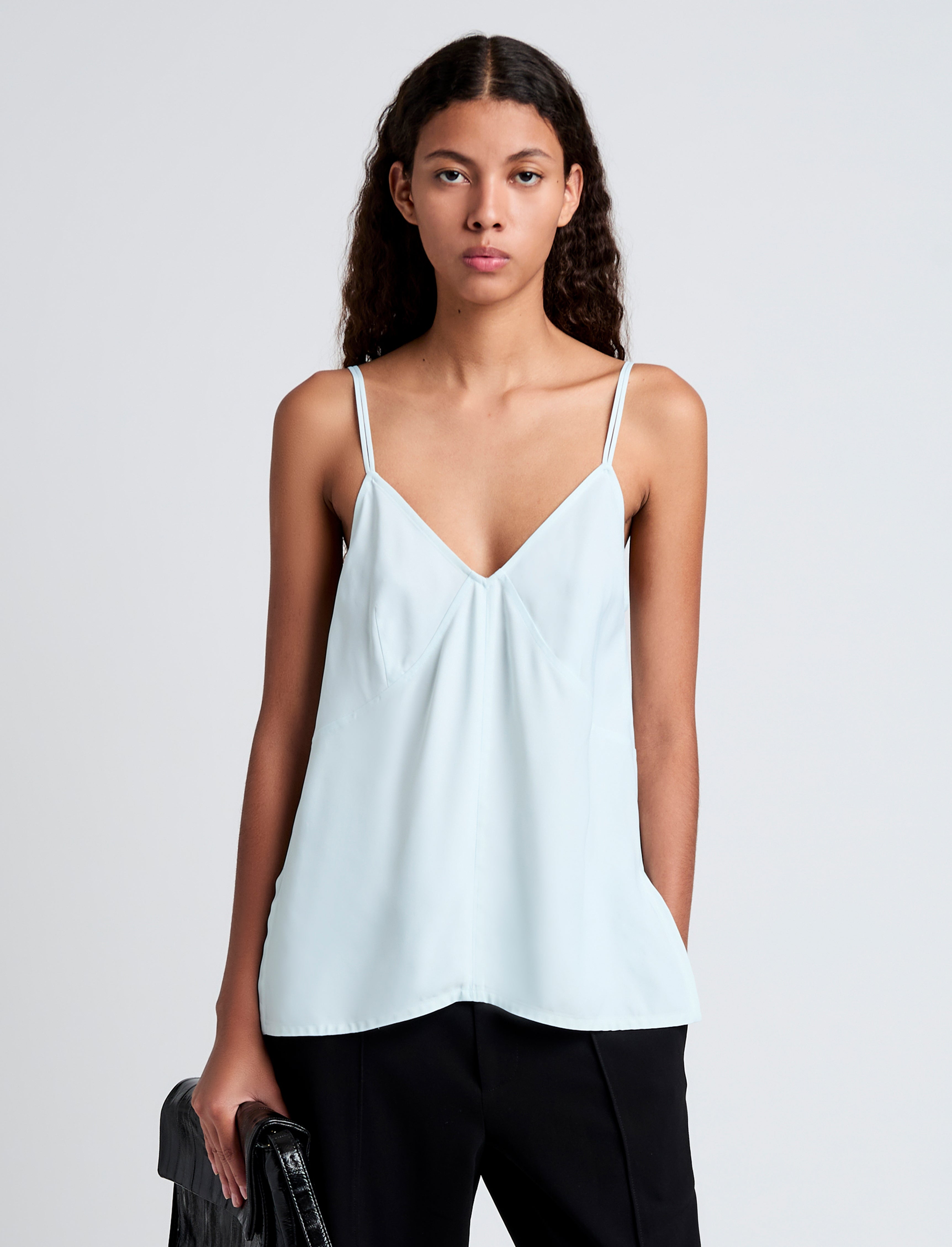 Sabine Top in Viscose Gabardine - 2