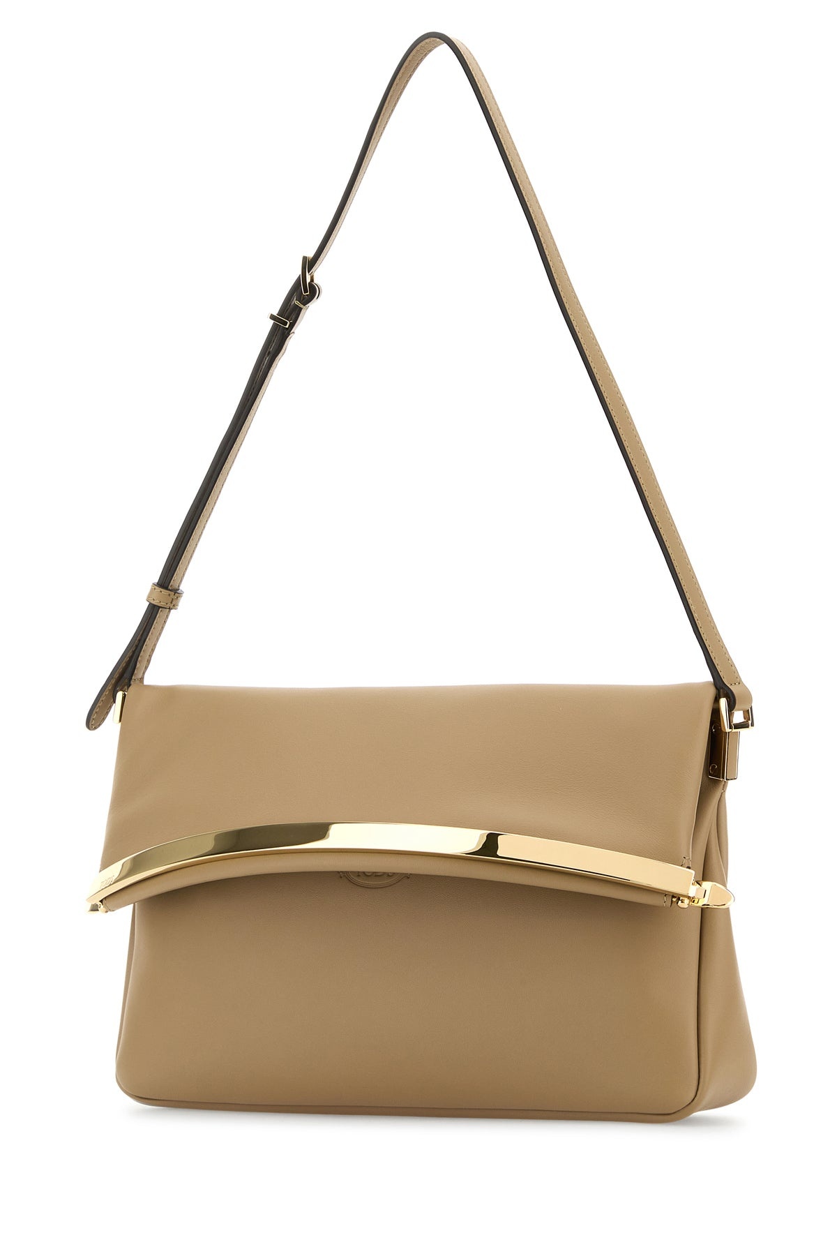 Beige leather shoulder bag - 2