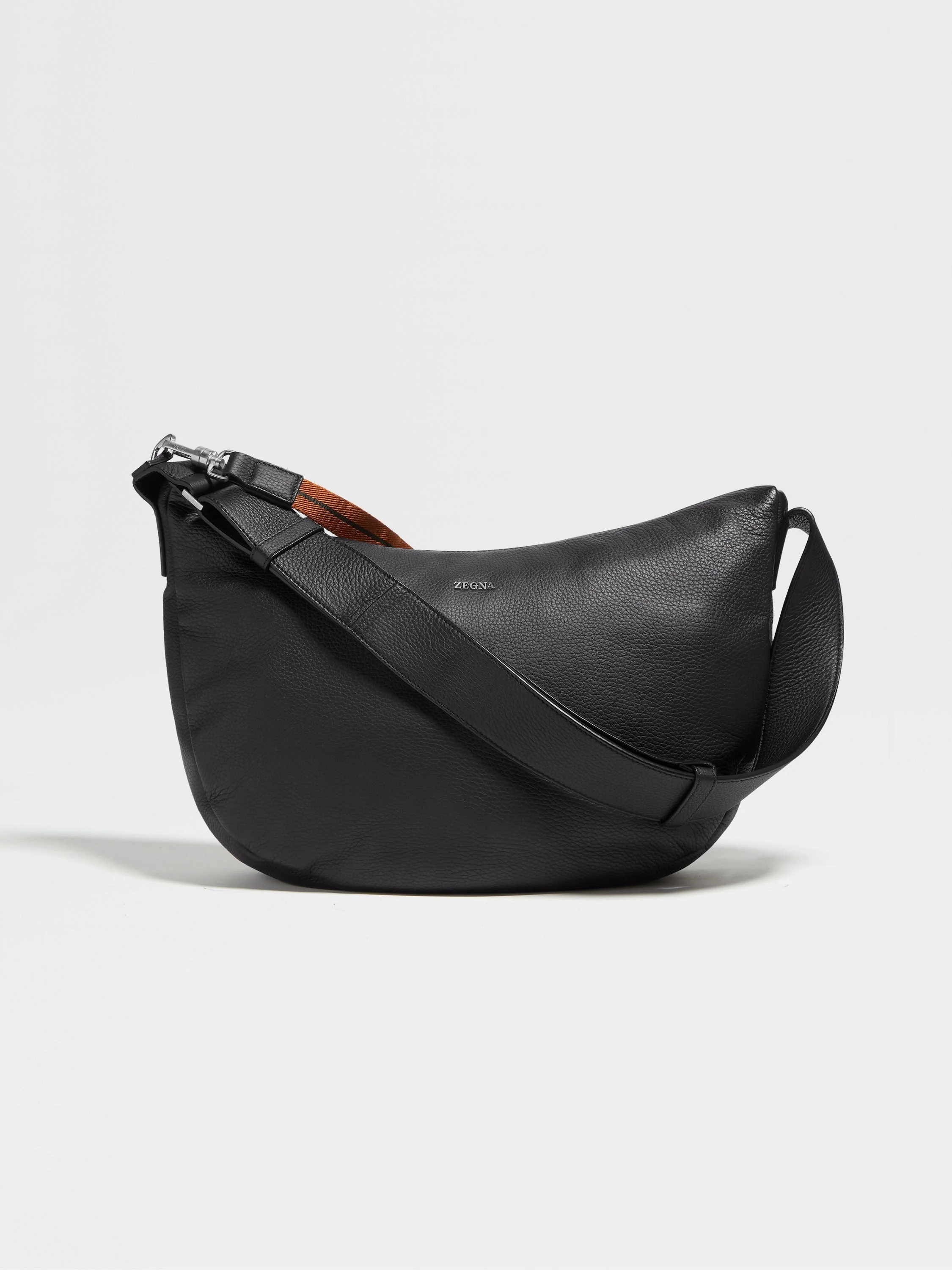 BLACK DEERSKIN HOBO PANORAMA MINI BAG - 1
