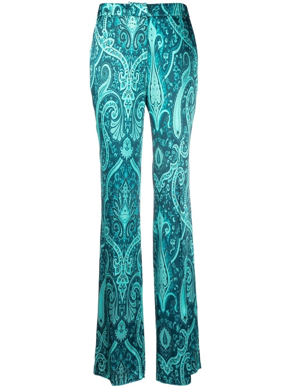paisley-print tailored trousers - 1