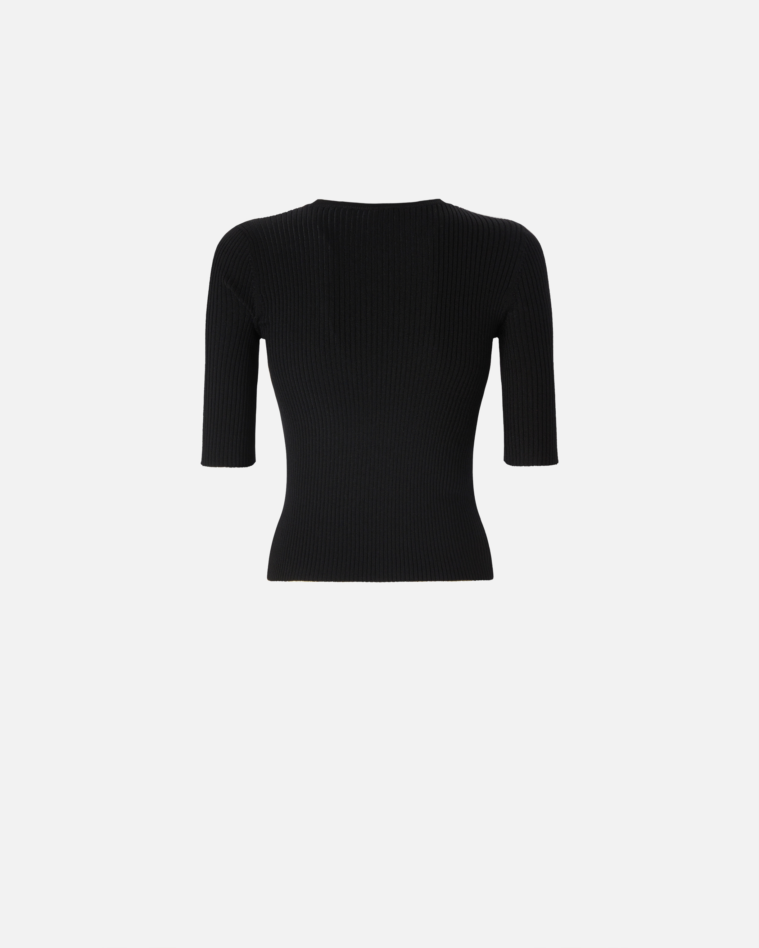 RIBBED SWEATER WITH TRANSPARENT LOVE BIRDS LOGO - 6
