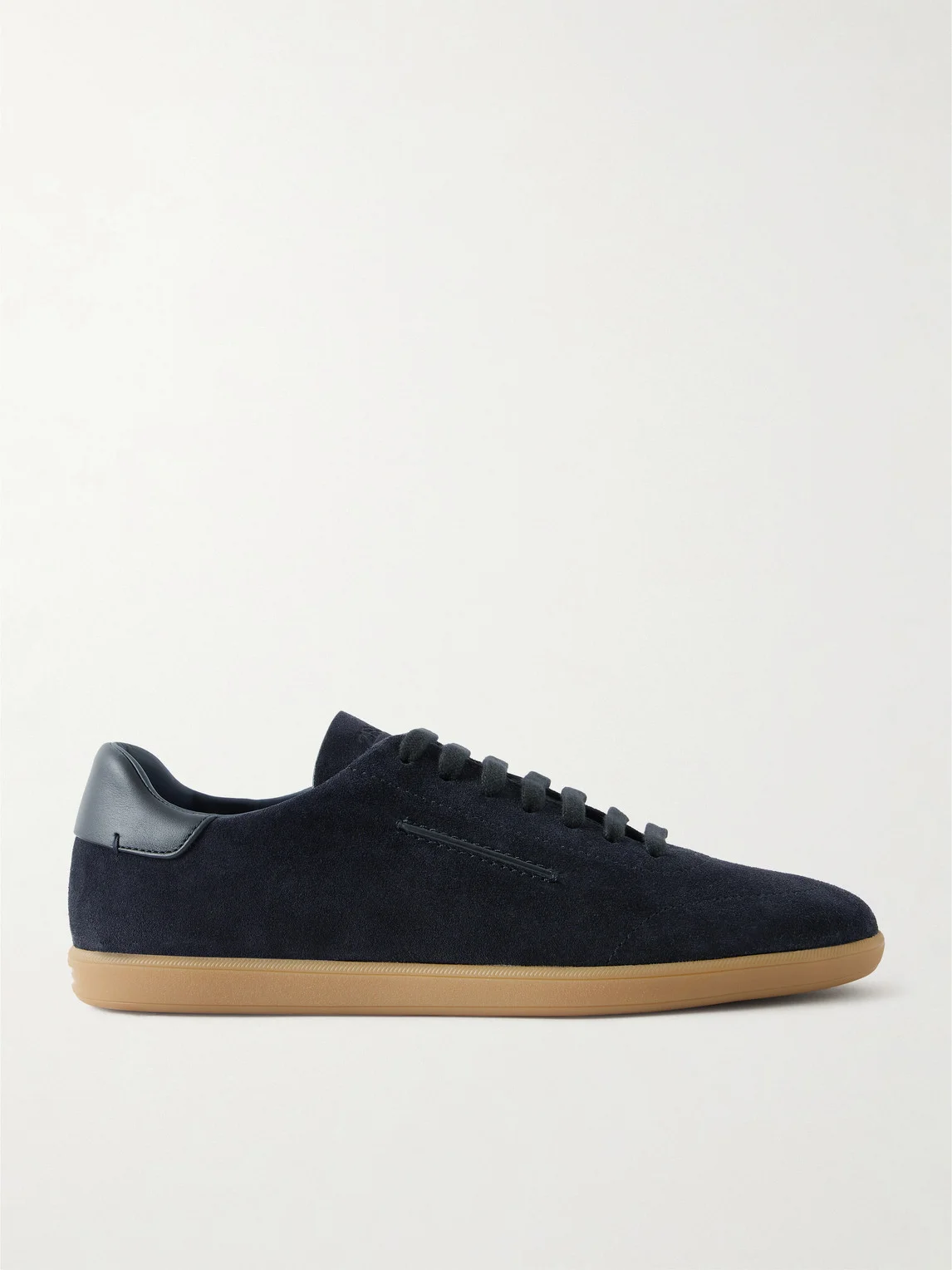 232 Leather-Trimmed Suede Sneakers - 1