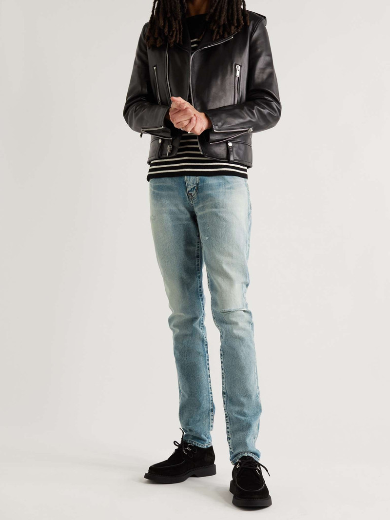 SAINT LAURENT Skinny-Fit Distressed Jeans outlook