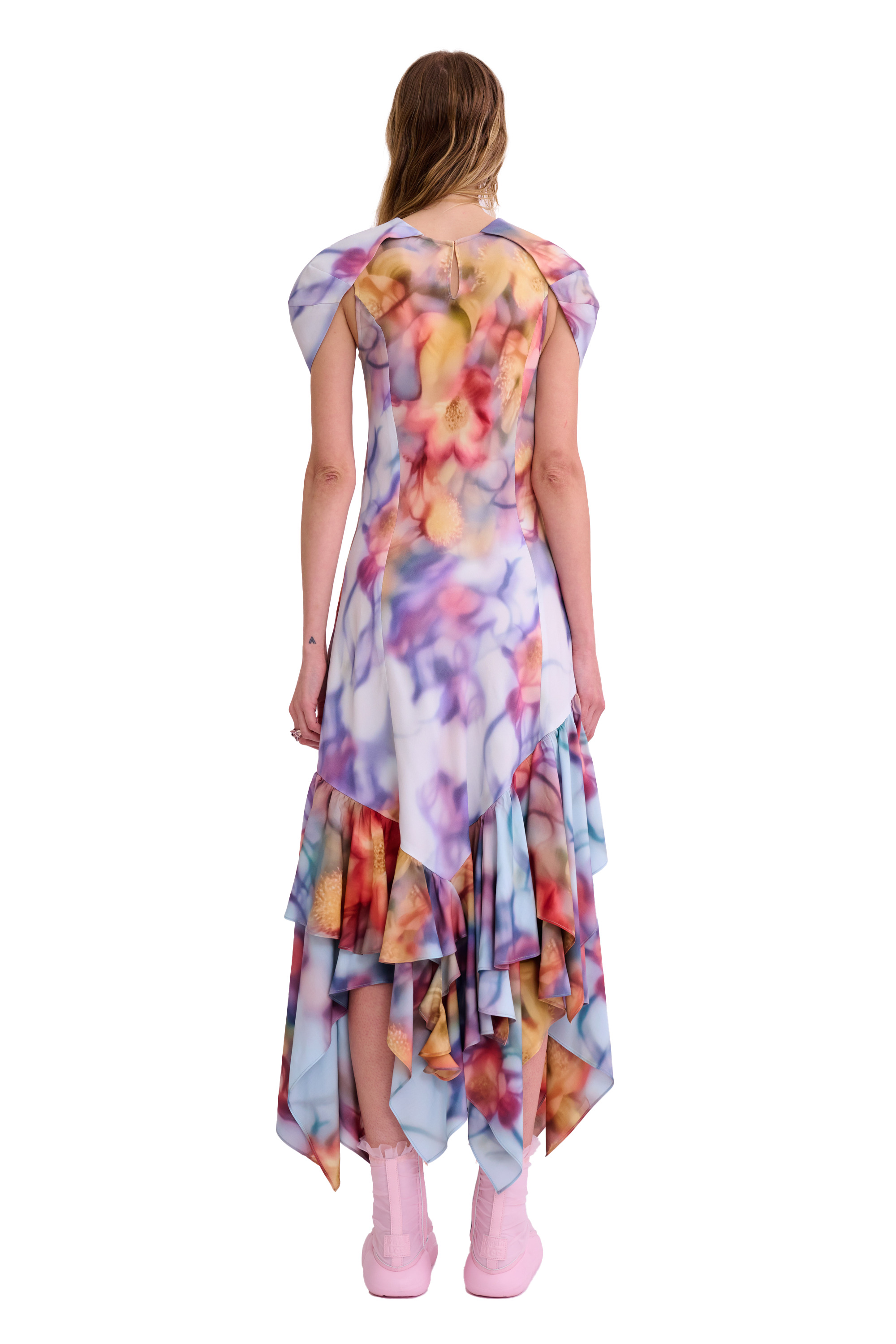 BARBED FLORAL HILLARY DRESS - 7
