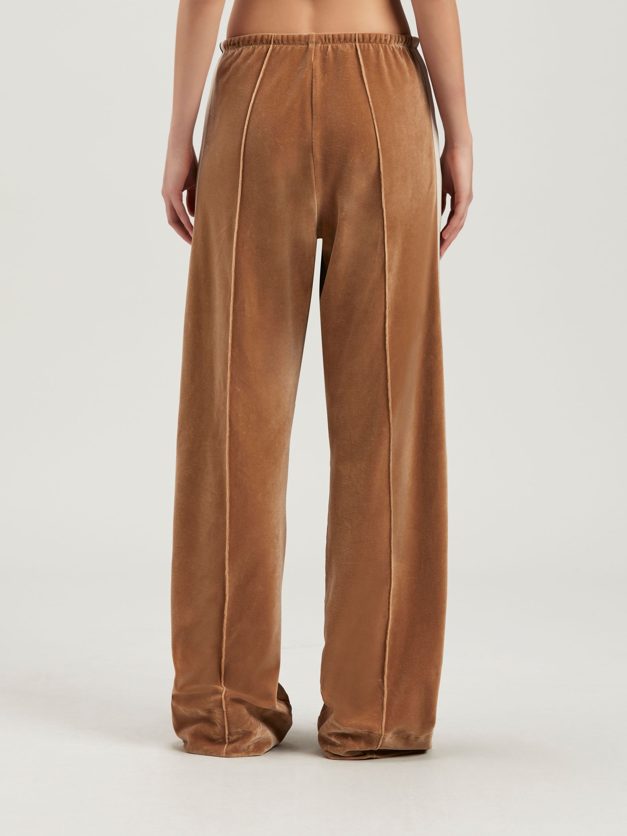 Velvet Loose Track Pants - 5