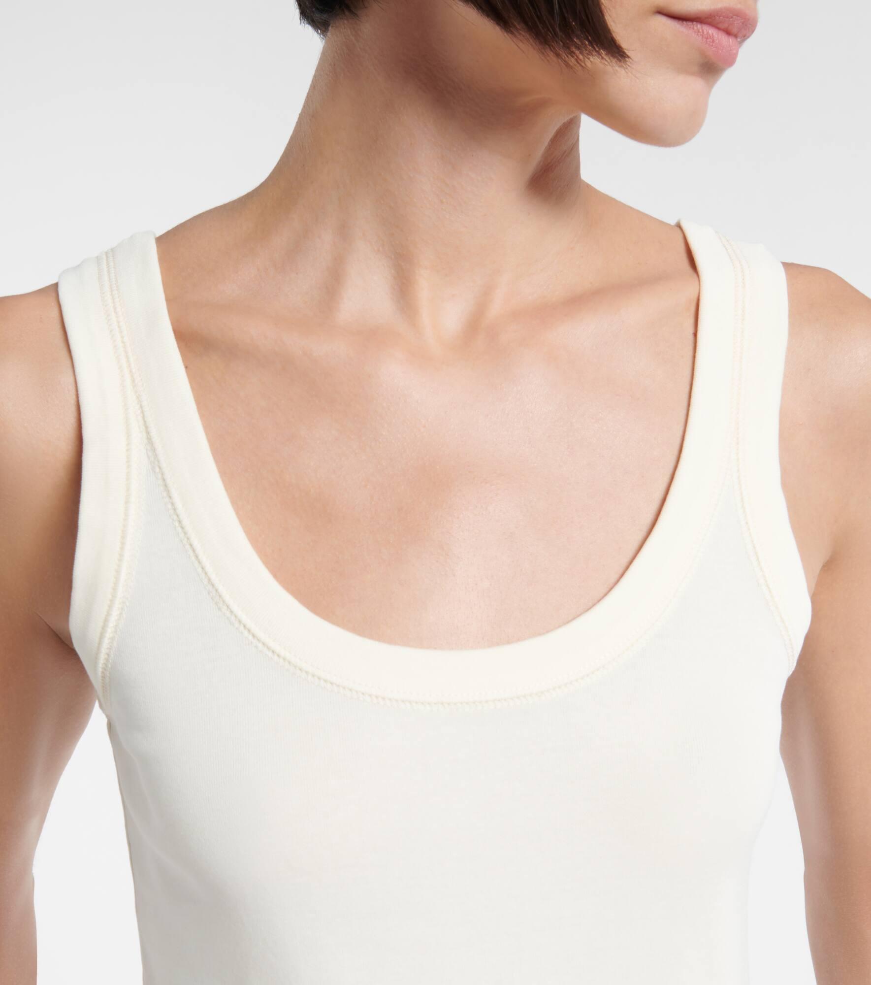 Cotton jersey tank top - 4