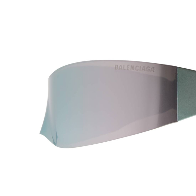 BALENCIAGA Panther Mask Sunglasses  in Silver outlook