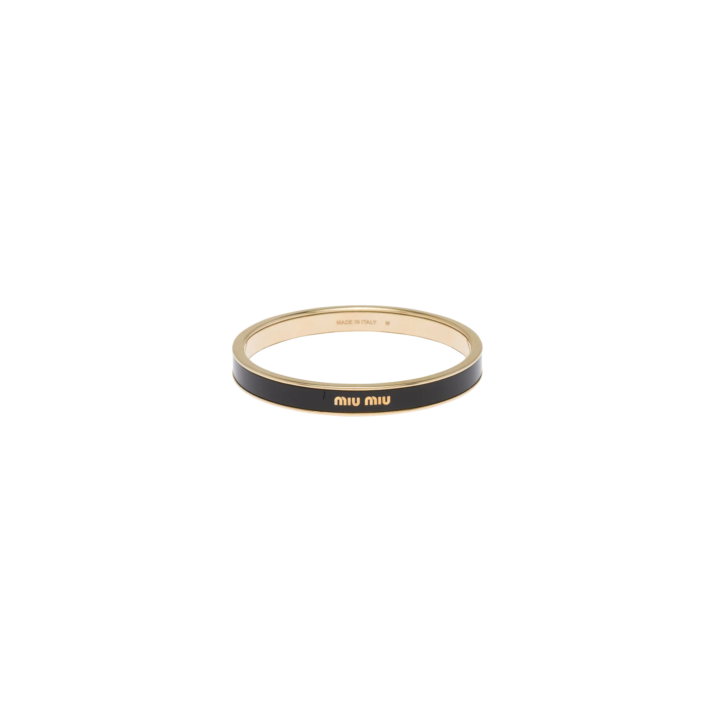 Enameled metal bangle bracelet - 1