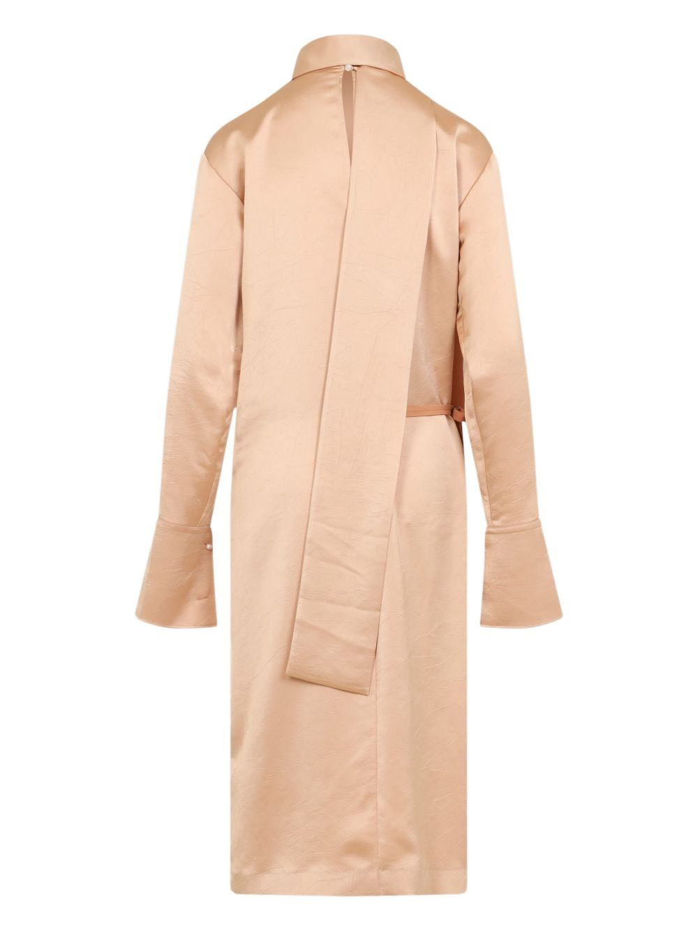 scarf-neck dress - 2
