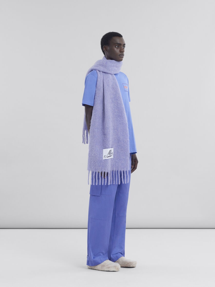 INDIGO CREW NECK T-SHIRT - 5