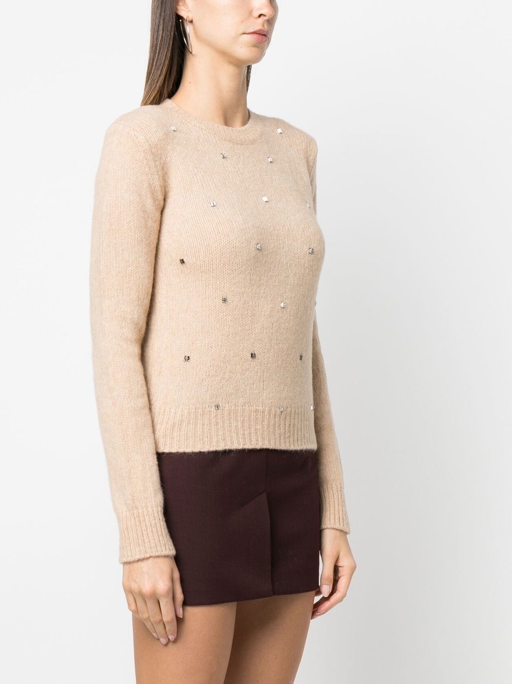 crew-neck long-sleeve jumper - 3
