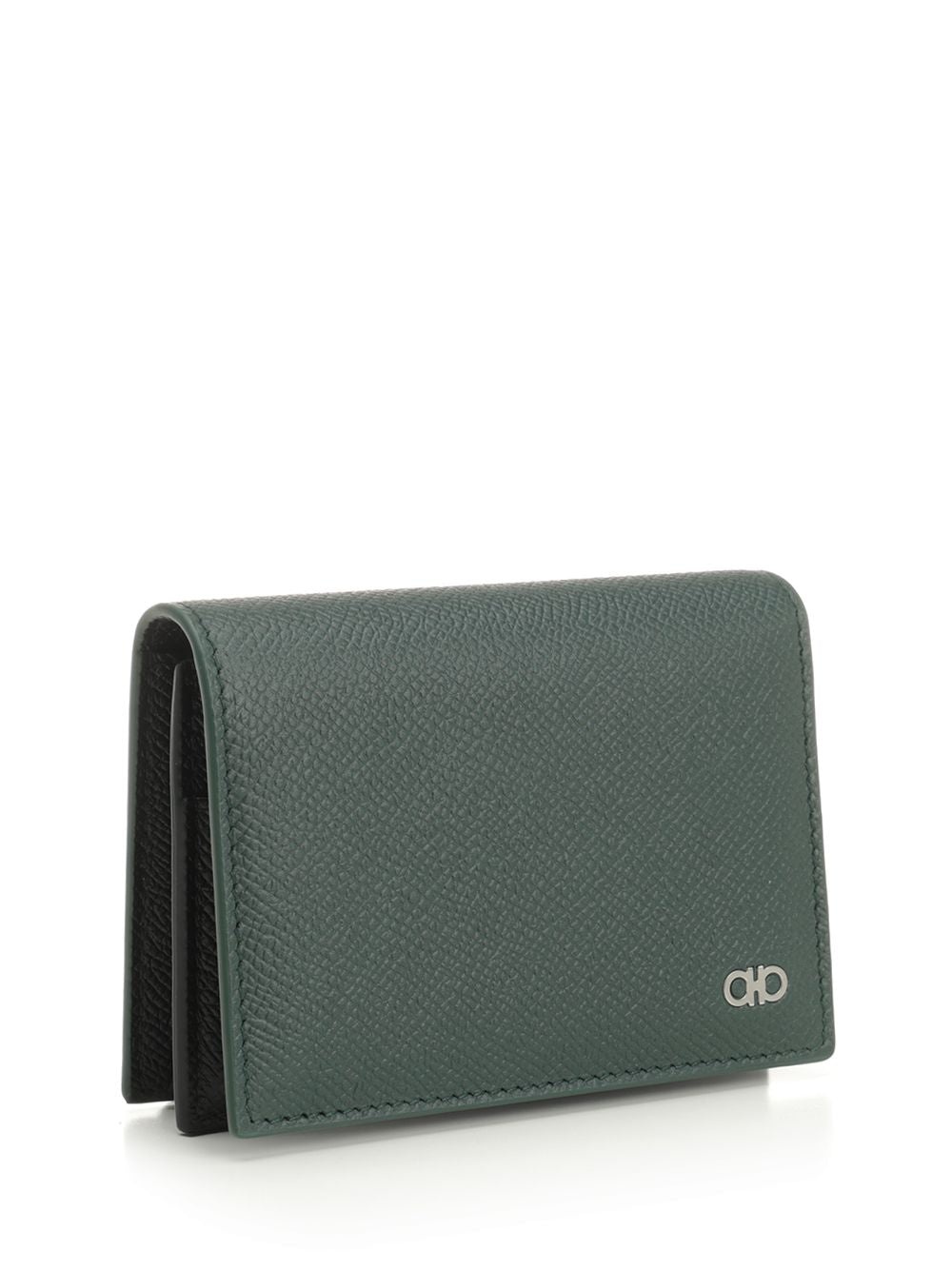 Micro Gancio Business Card Card Case With Zip Wallets Green - 2
