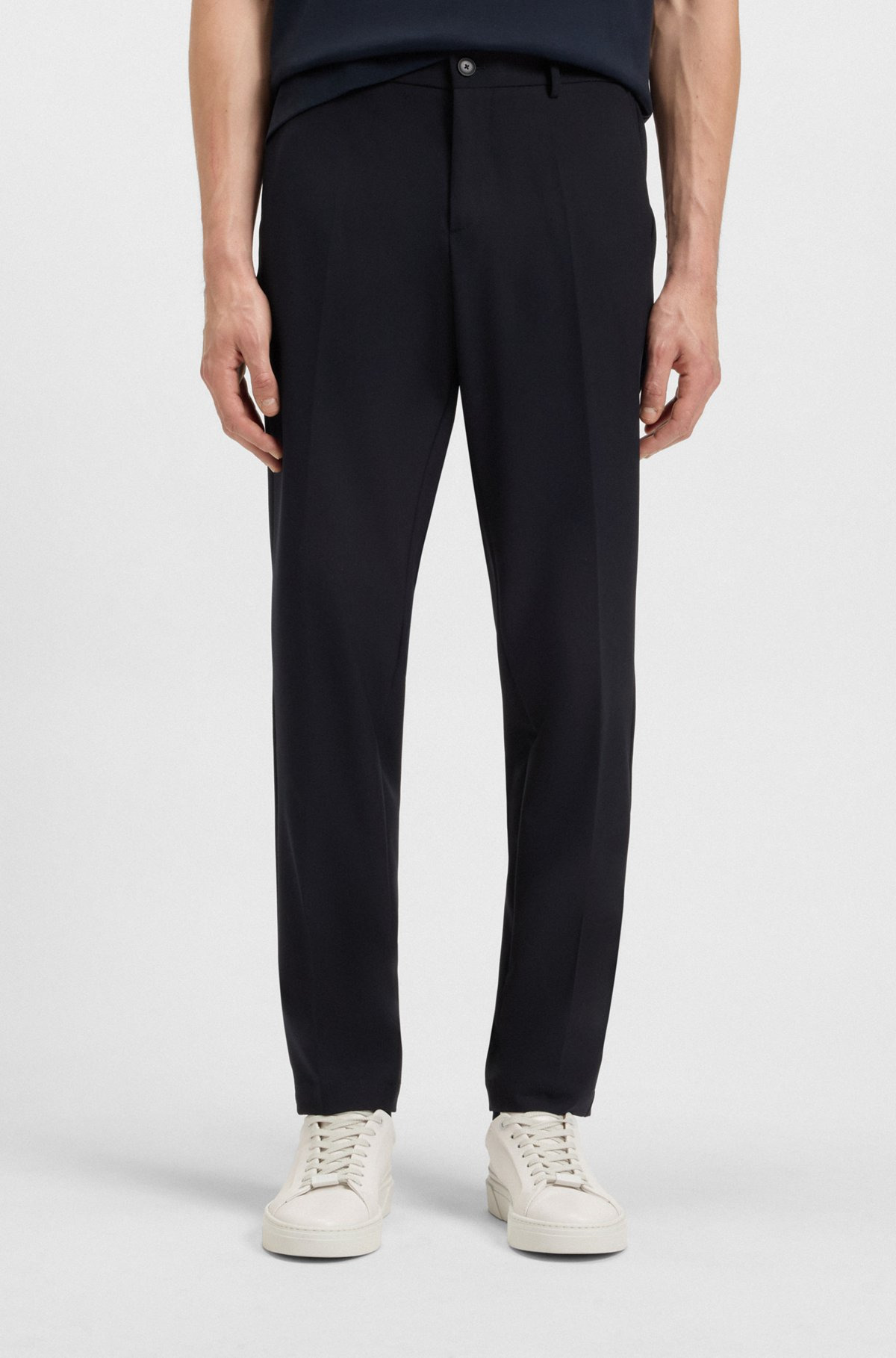 SLIM-FIT SUIT IN MICRO-PATTERNED STRETCH FABRIC - 2