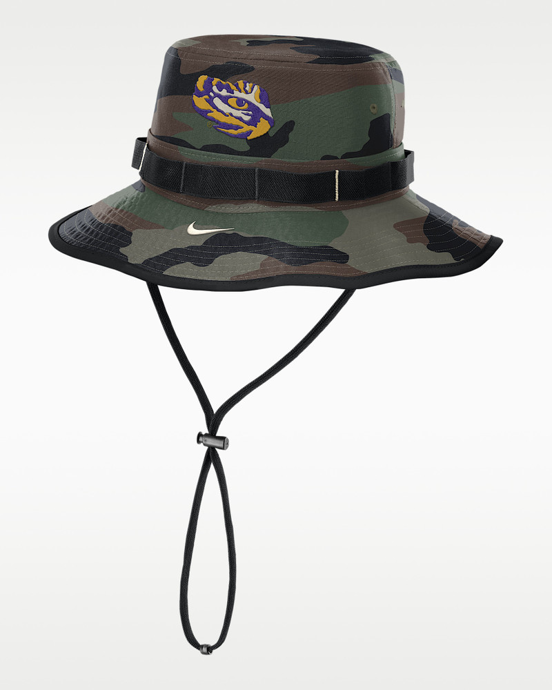 LSU 2025 Military Appreciation Boonie Men's Nike Dri-FIT College Bucket Hat 1