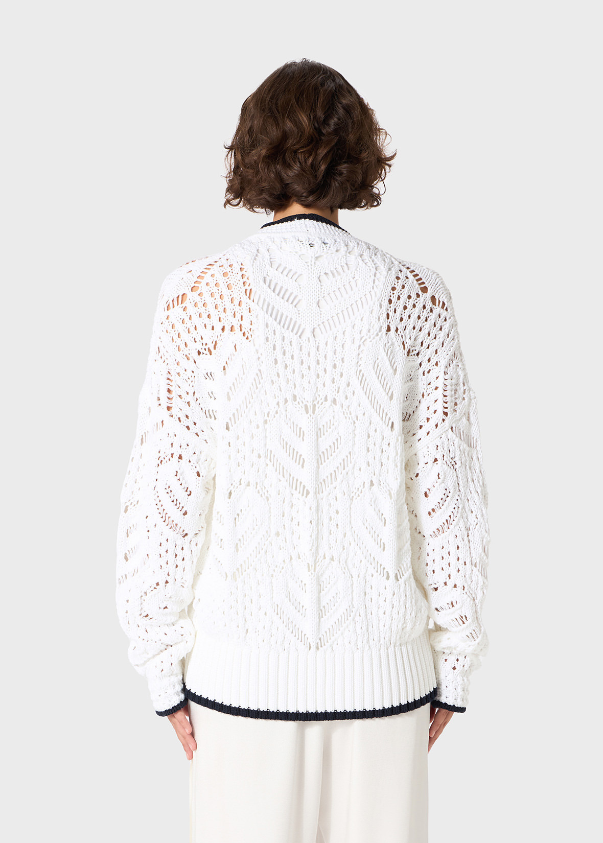 OPENWORK COTTON CARDIGAN - 4