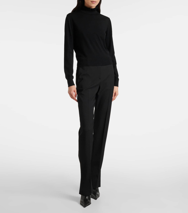 Alexander McQueen Scalloped wool-blend sweater outlook