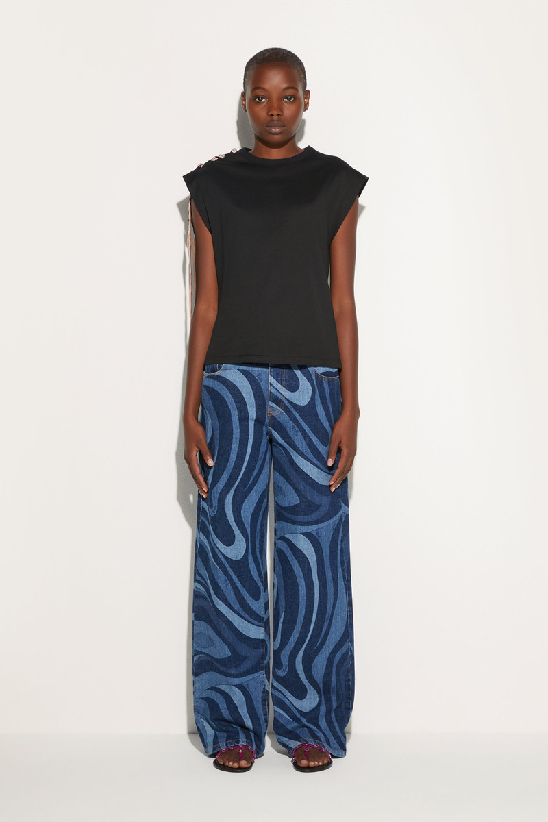 PUCCI SHORT SLEEVE T-SHIRT WITH PRINTED DRAWSTRING outlook