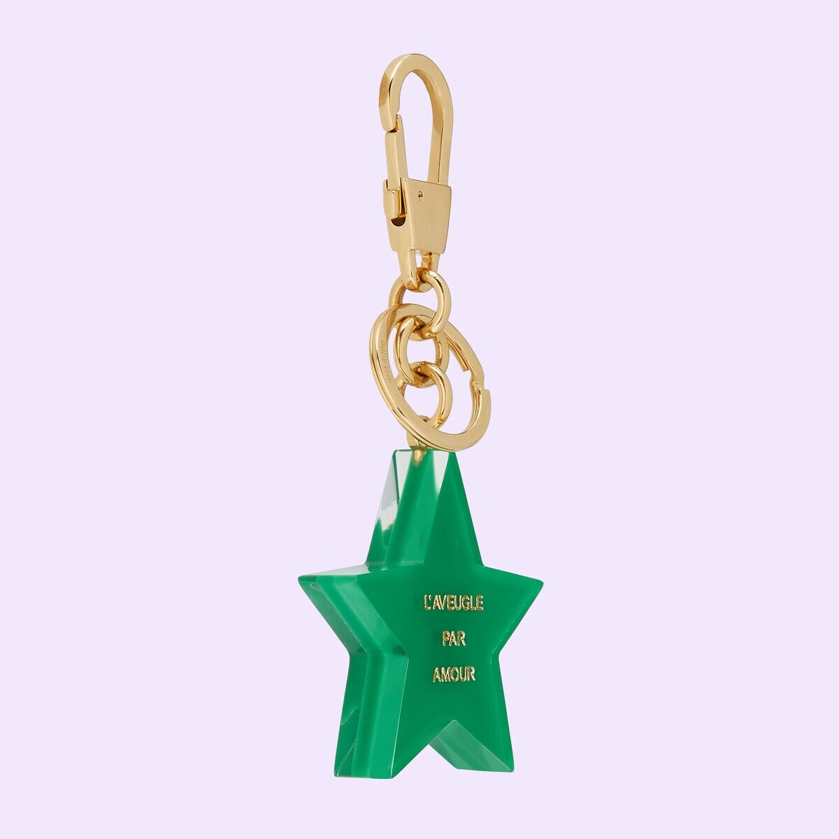 Gucci bee star-shaped keychain - 4