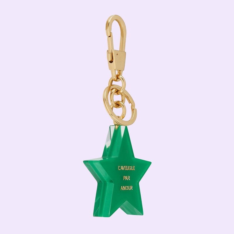 Gucci bee star-shaped keychain 4