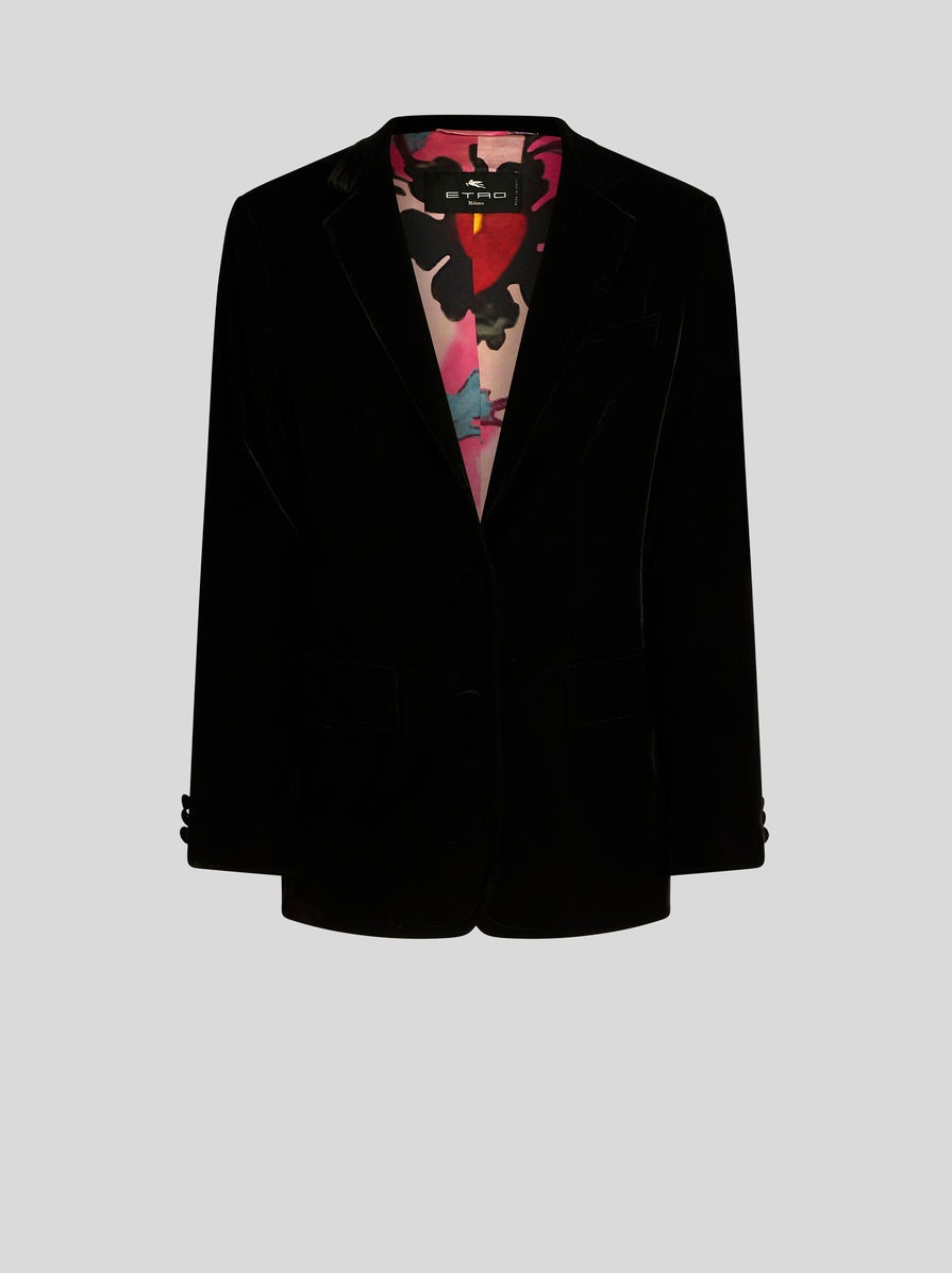 VELVET OVERSIZE JACKET - 1