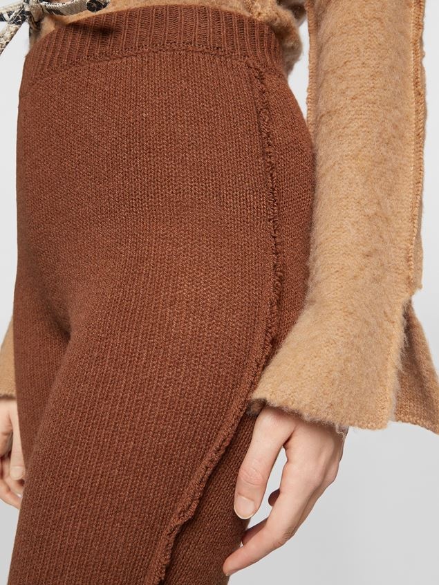 RECYCLED GREEN CASHMERE LEGGINGS - 4