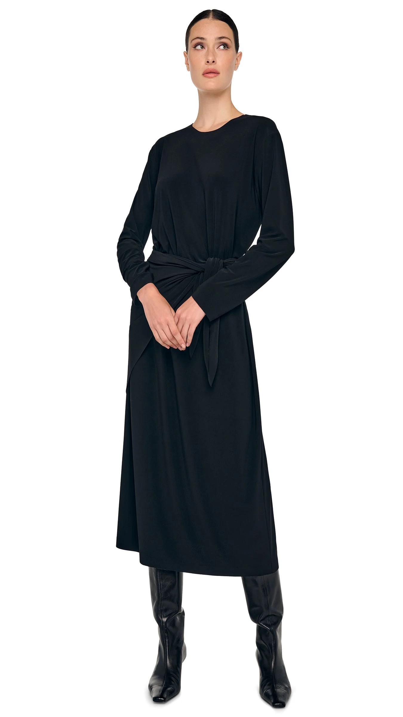 OVERSIZED LONG SLEEVE DRESS TO MIDCALF - 1
