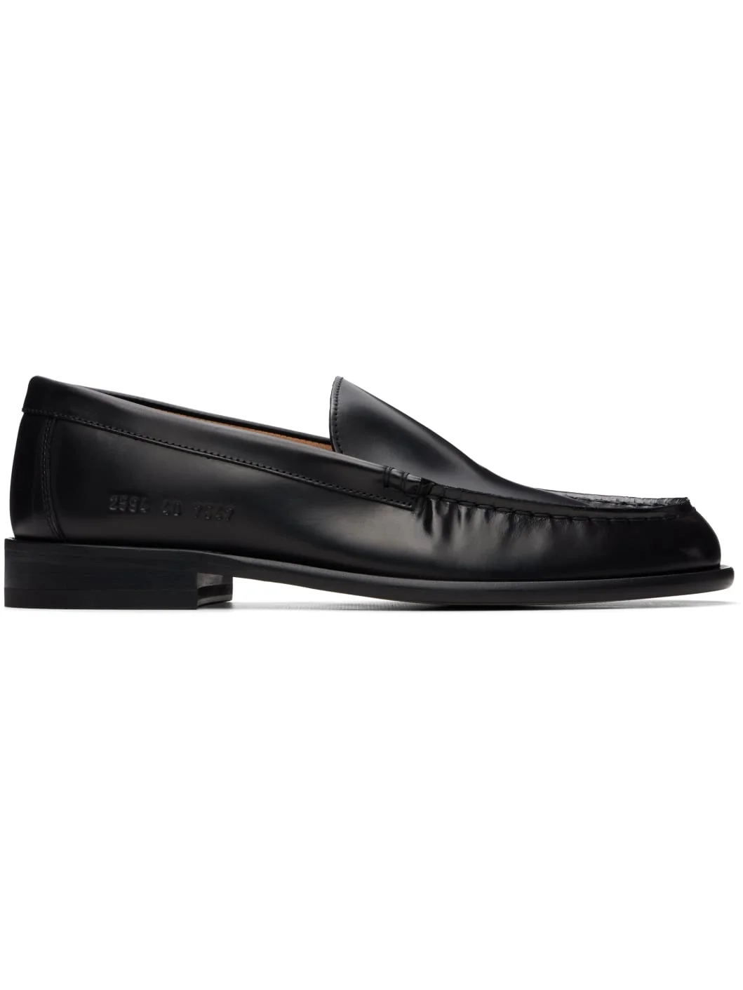 Black Minimal Loafers - 1