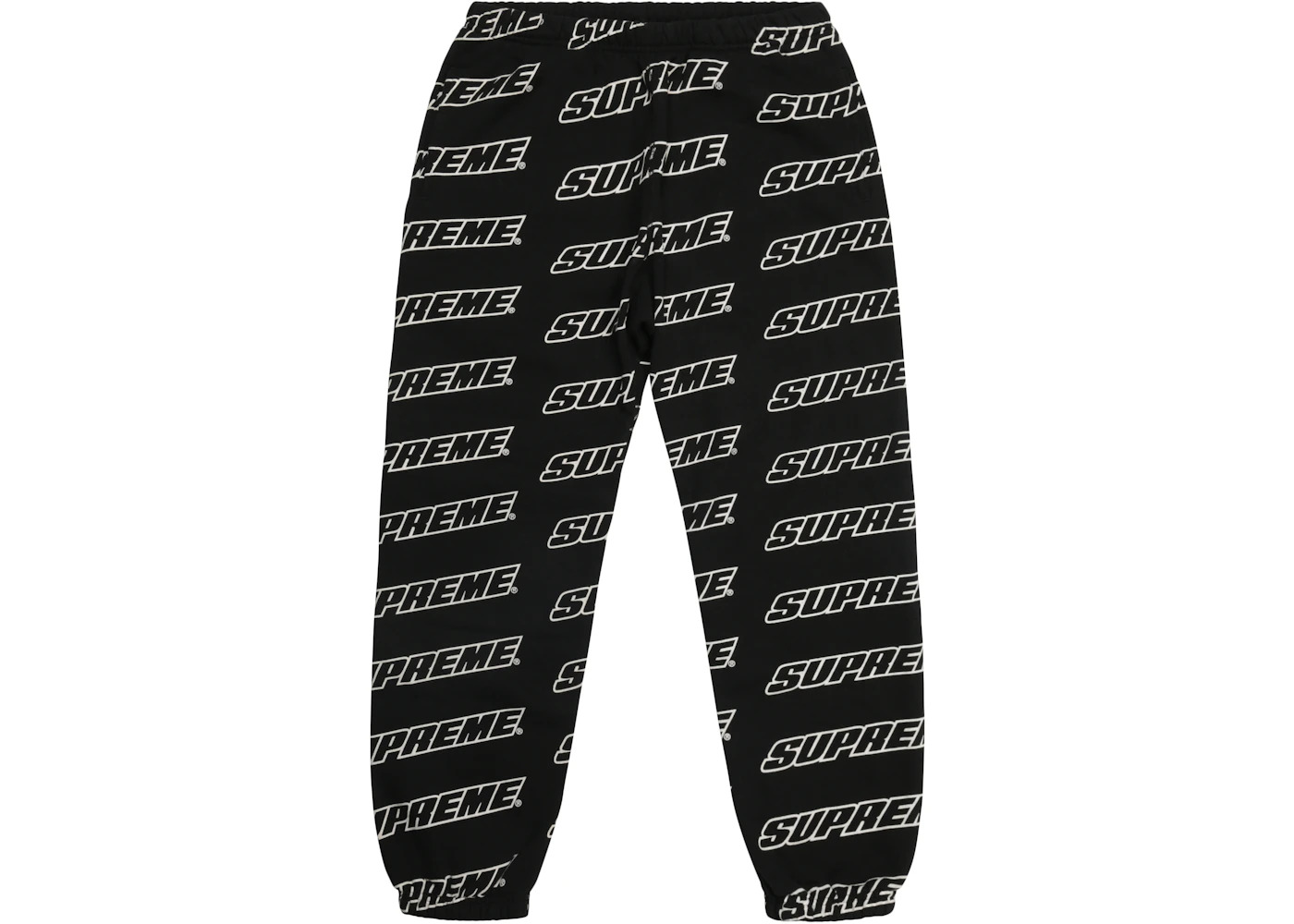 Supreme Repeat Sweatpant Black - 1
