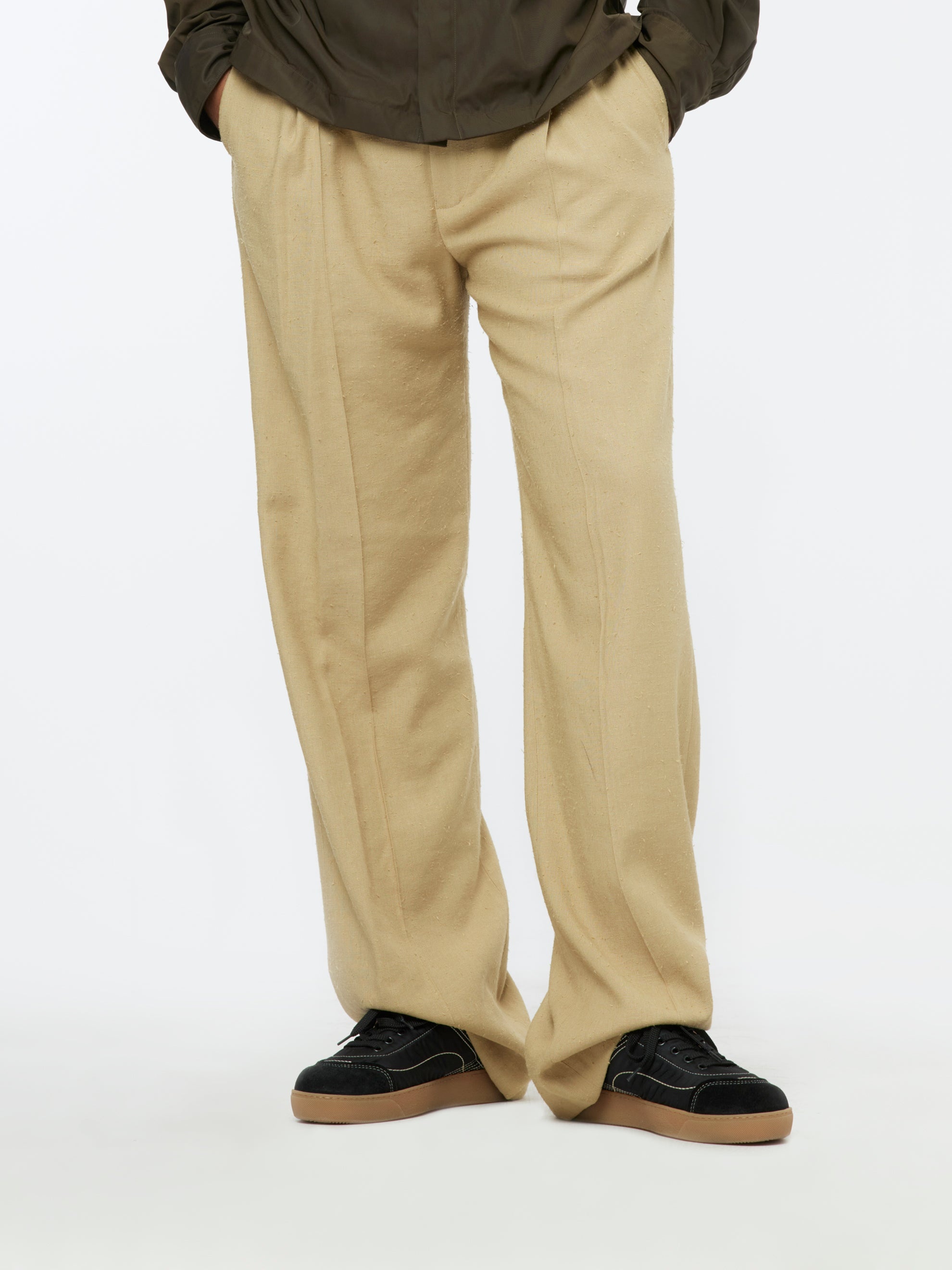 PYMAN DRAPY PANTS (CAMEL) - 1