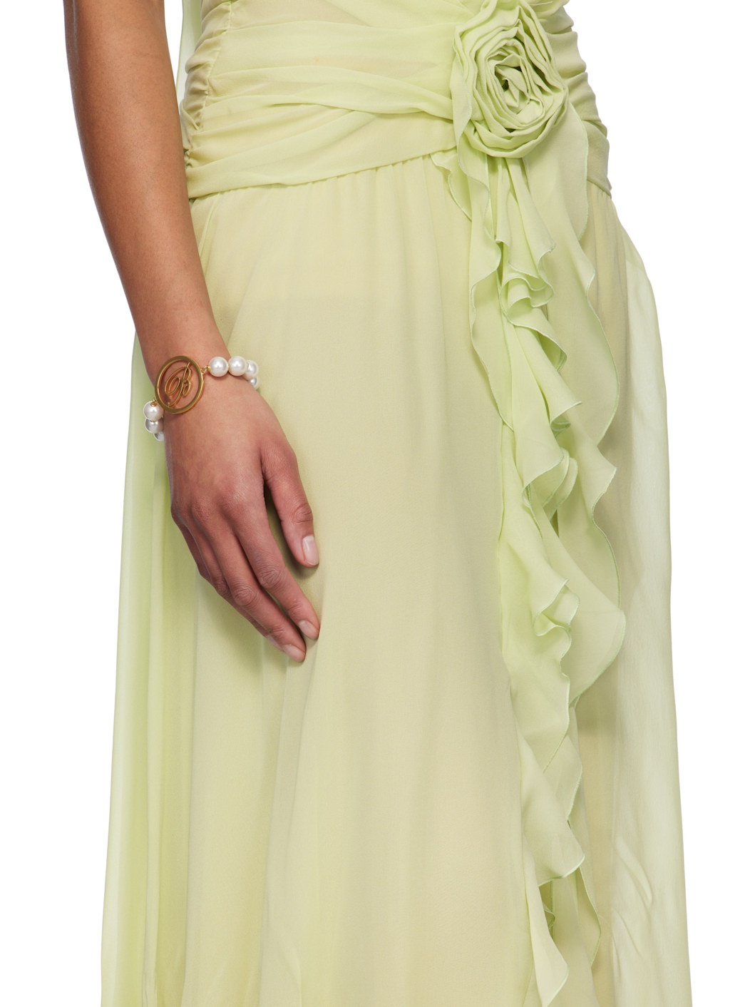 White & Gold Faux-Pearl Bracelet - 3