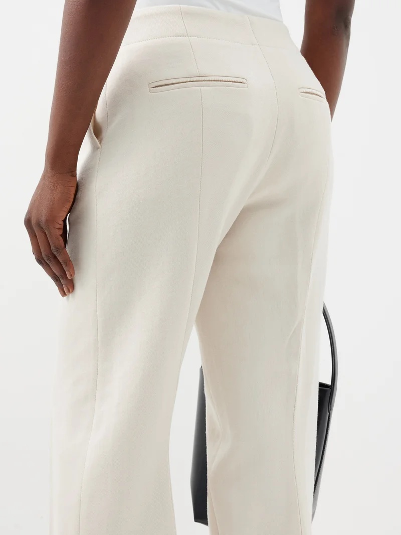 Cheval straight-leg wool suit trousers - 4