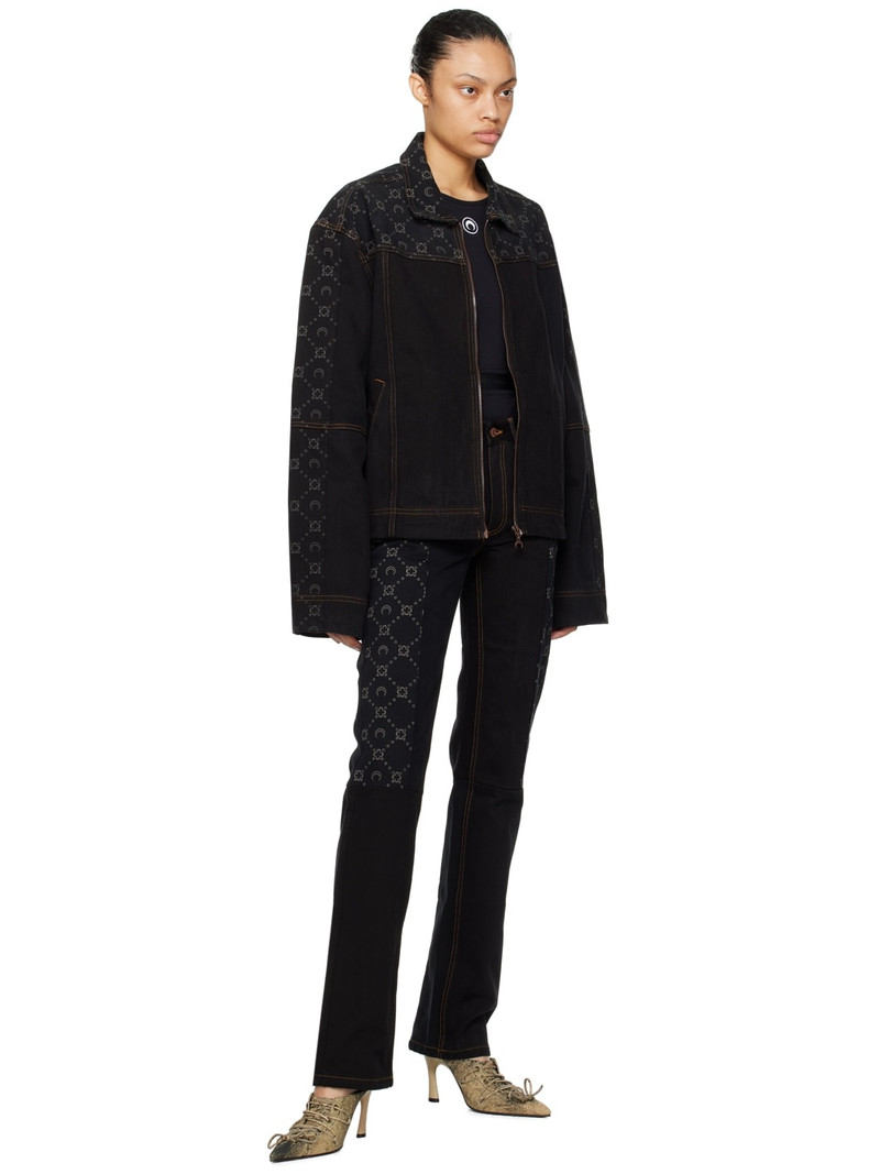 Black Embroidered Bodysuit 5
