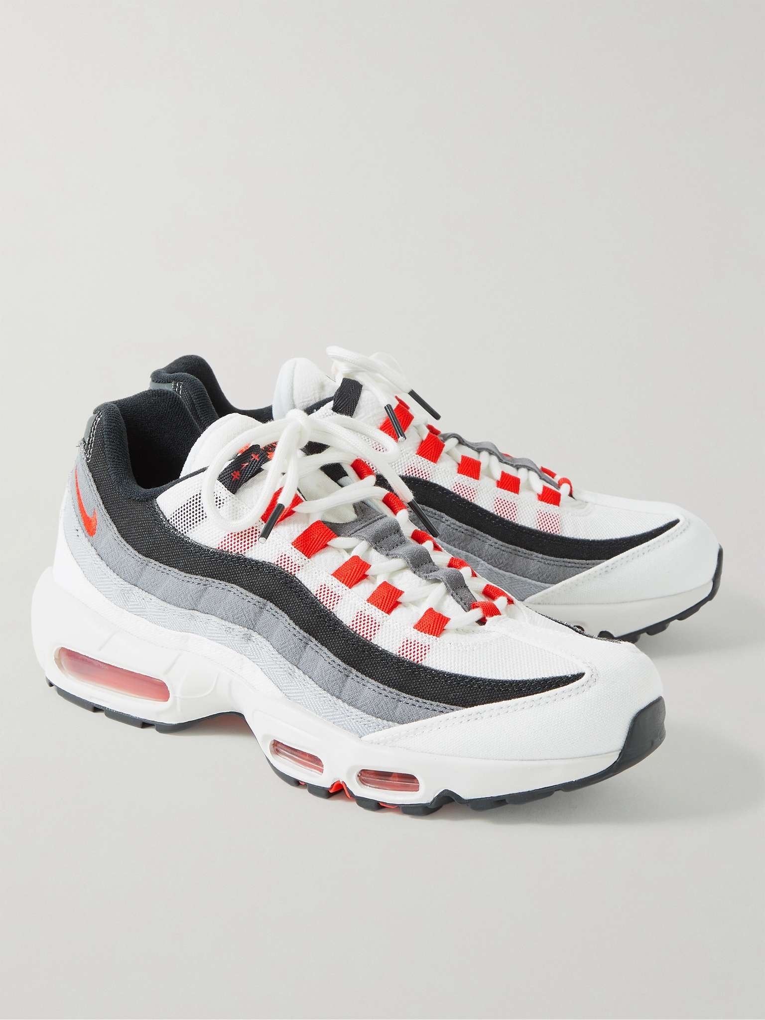 Air Max 95 QS Suede-Trimmed Panelled Canvas and Mesh Sneakers - 4