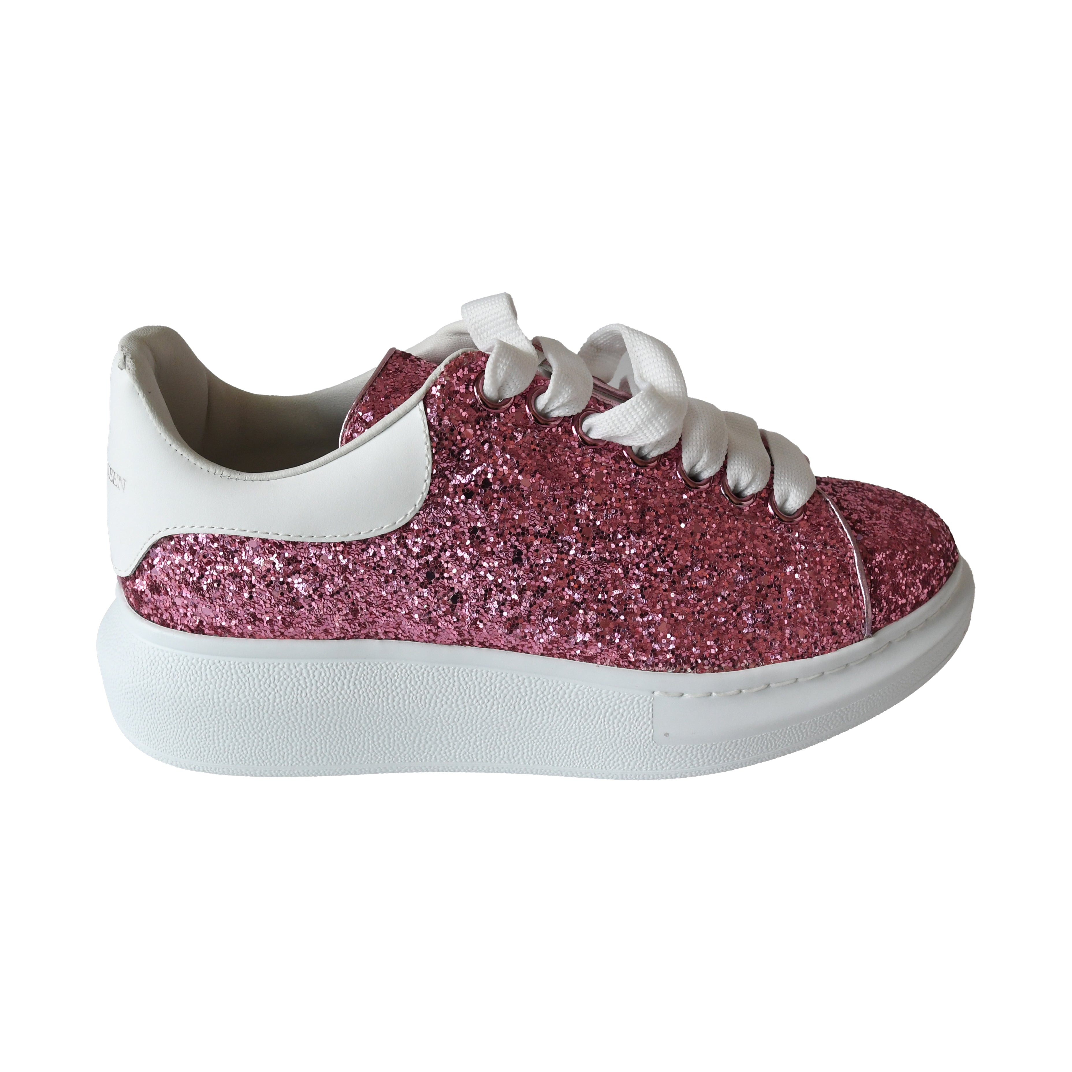 Alexander McQueen Oversized Glitter Sneakers Pink - 2