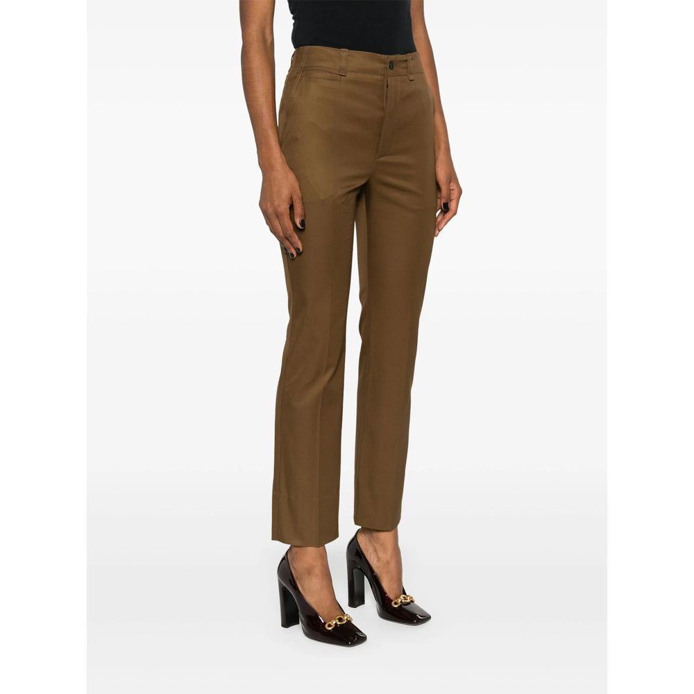 Saint Laurent Brown Trousers - Straight Trousers Women - 3