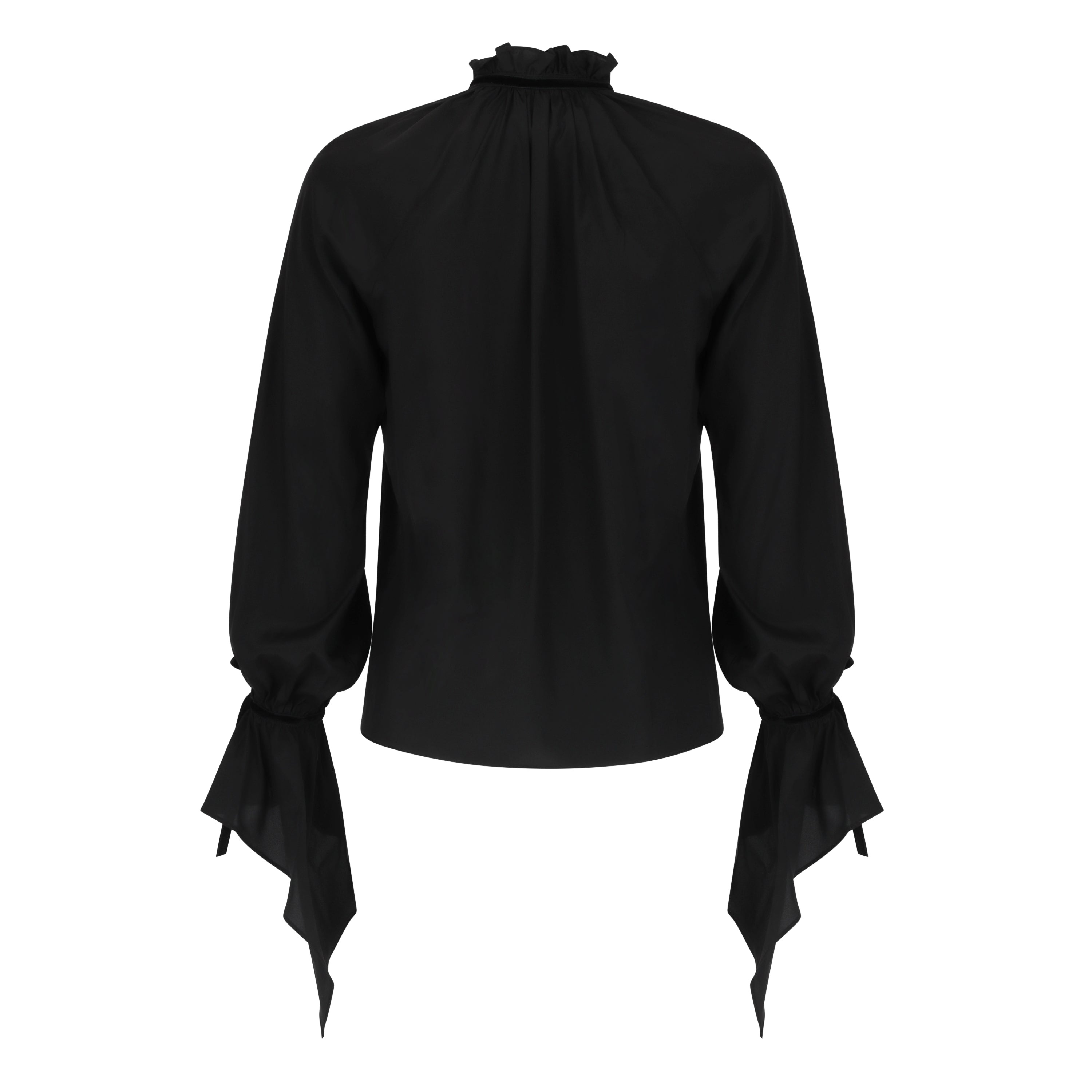 Button Down Raglan Long Sleeve Blouse - 2