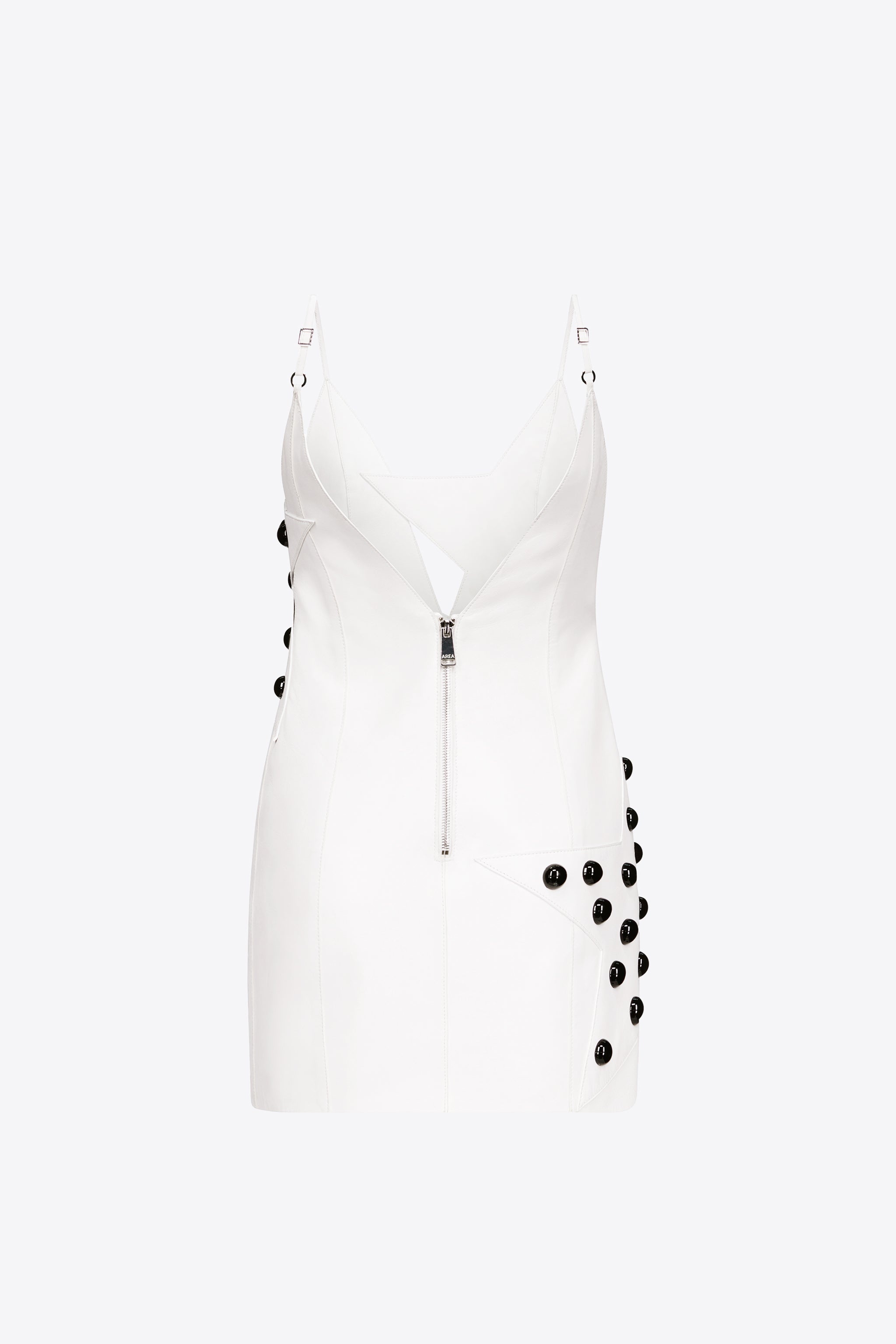 STUDDED POLKA DOT LEATHER DRESS - 2