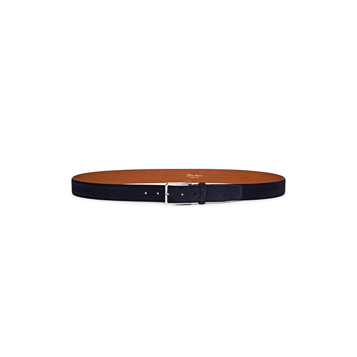 Blue suede adjustable belt - 2