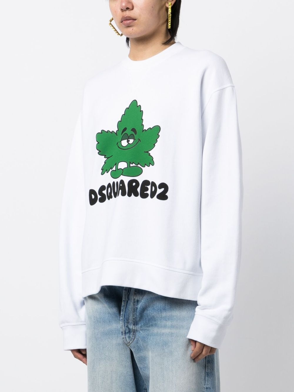 graphic-print cotton sweatshirt - 3