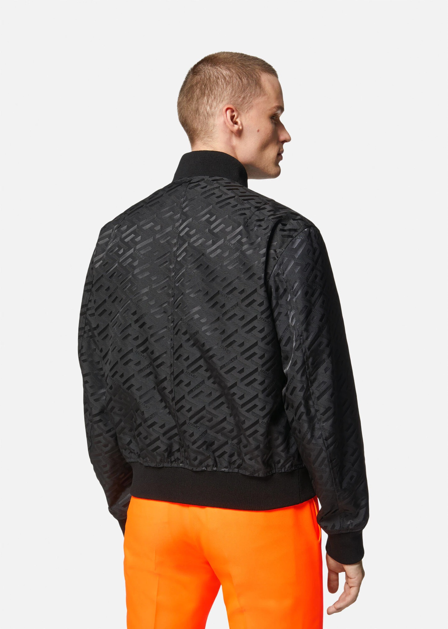 Reversible La Greca Bomber Jacket - 4