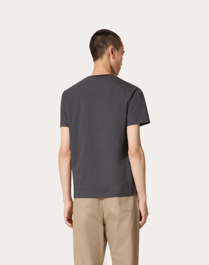 COTTON T-SHIRT WITH VLOGO SIGNATURE PATCH 4