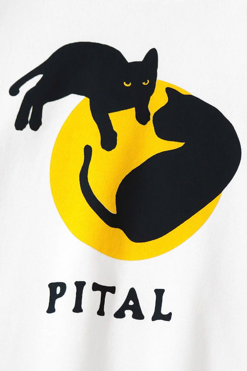 Kapital ECO SWT Knit Crew SWT(CATPITAL) - White outlook