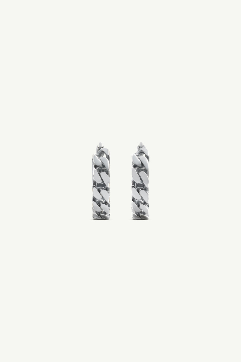 Burnished chain earrings 1