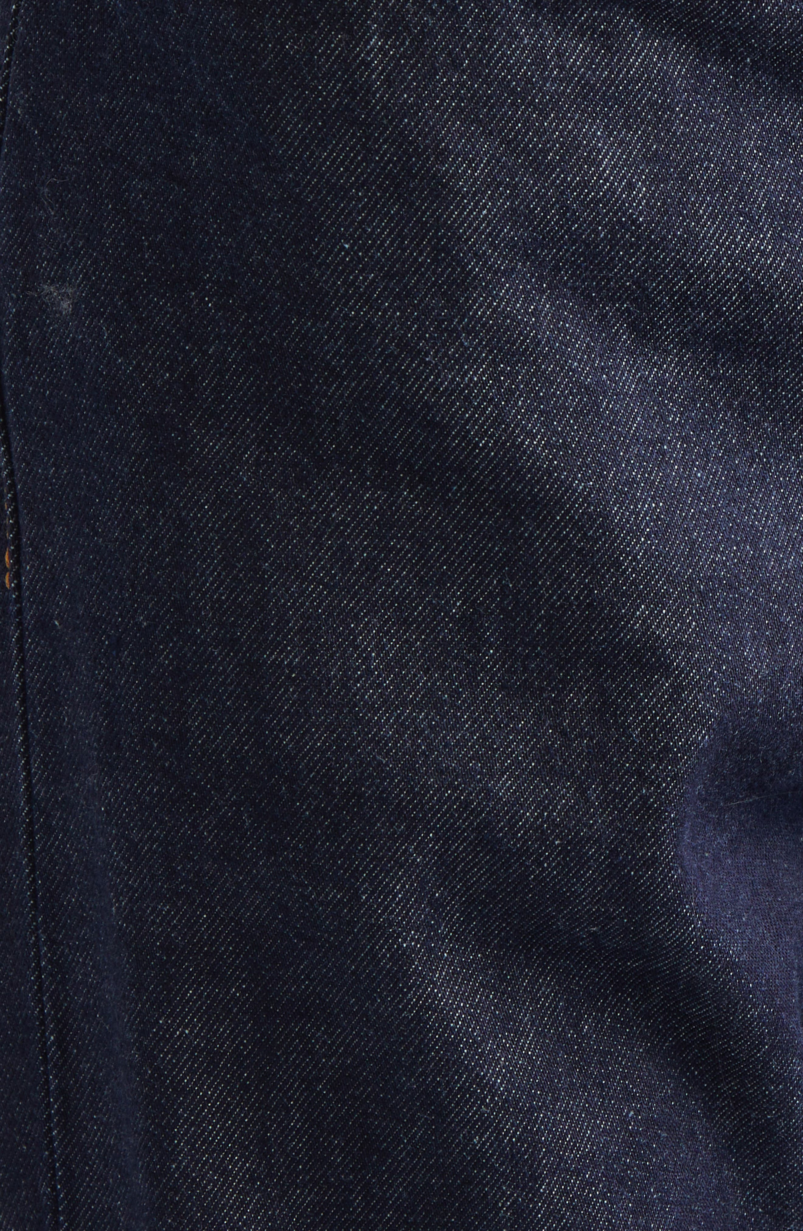 TOTEME Low Rise Organic Cotton Denim Straight Leg Jeans in Rinsed Blue at Nordstrom - 6