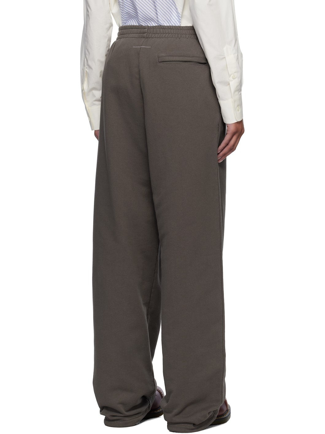 Brown Taped Logo Lounge Pants - 3