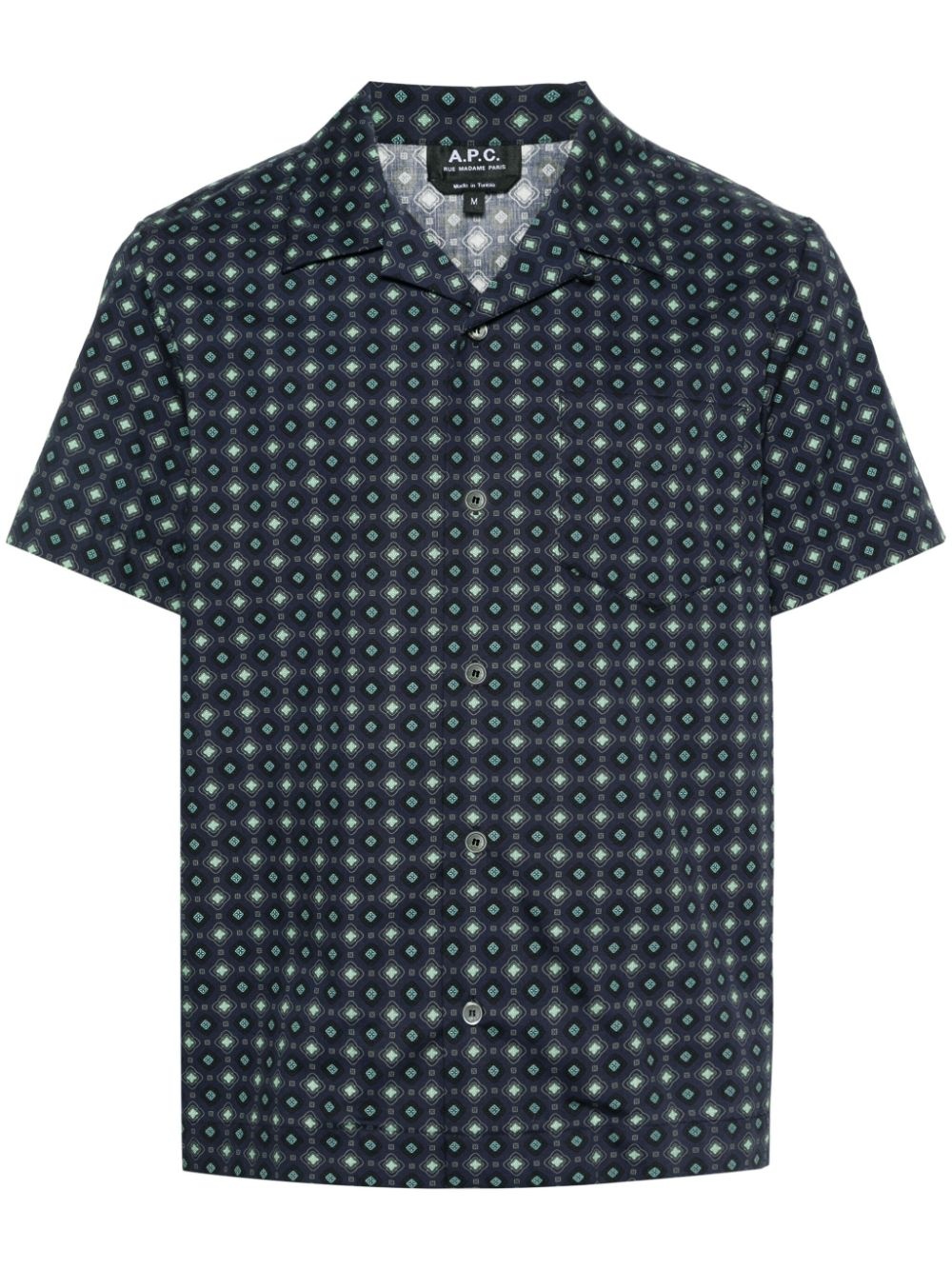 Lloyd geometric-print cotton shirt - 1